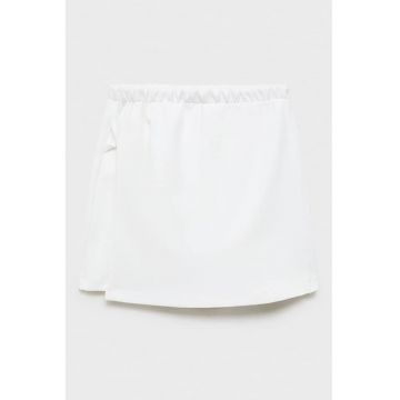 Fusta-pantalon din bumbac cu design petrecut