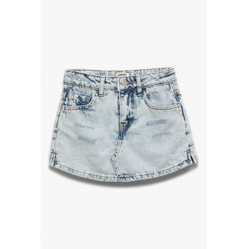Fusta-pantalon din denim