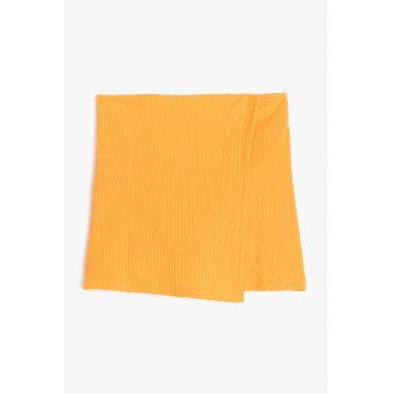 Fusta-pantalon uni striata