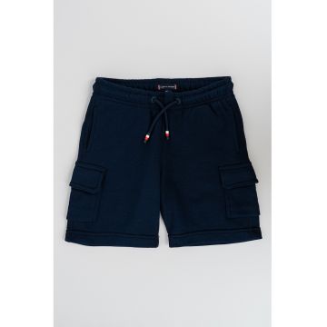 Pantaloni scurti cargo cu snur