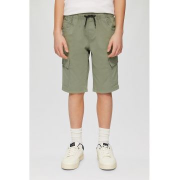 Pantaloni scurti cargo din amestec de bumbac