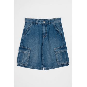 Pantaloni scurti cargo din denim