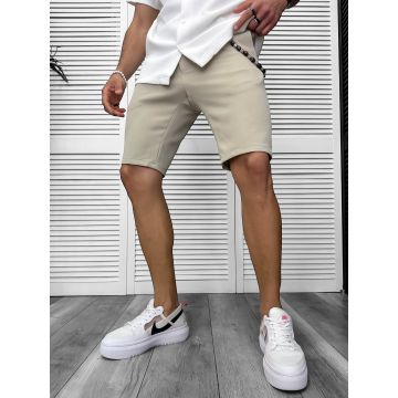 Pantaloni scurti casual bej 13058 O4-3.2 Pantaloni scurti casual bej 13058 O4-3.2