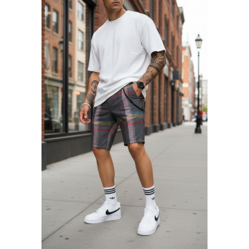 Pantaloni scurti casual carouri 13327  D4-3.3