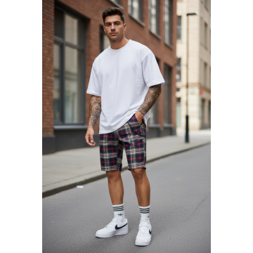 Pantaloni scurti casual carouri 13329  D4-1.3