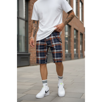 Pantaloni scurti casual carouri 13331 D4-1.3