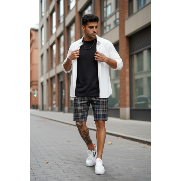 Pantaloni scurti casual  cu imprimeu  13160