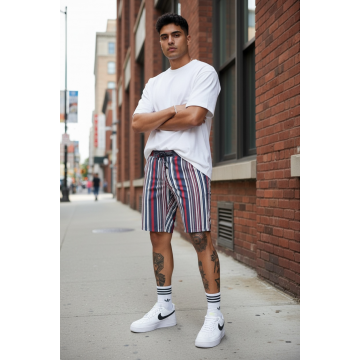 Pantaloni scurti casual in dungi 13181  D6-2.2