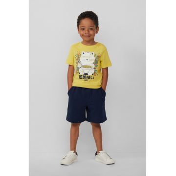 Pantaloni scurti cu buzunare oblice