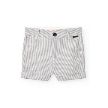 Pantaloni scurti cu model in dungi