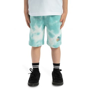 Pantaloni scurti cu model tie-dye si buzunare oblice