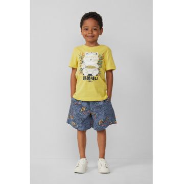 Pantaloni scurti cu model tropical