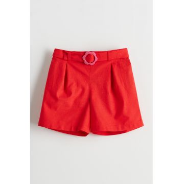Pantaloni scurti cu pliuri