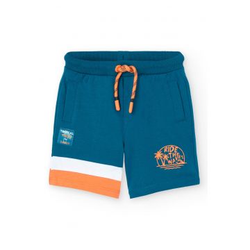 Pantaloni scurti cu snur si buzunare laterale