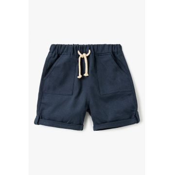 Pantaloni scurti cu snur si buzunare oblice