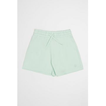 Pantaloni scurti cu snur si logo brodat