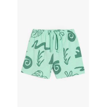 Pantaloni scurti cu snur si model