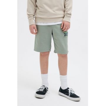 Pantaloni scurti cu talie medie si snur
