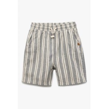 Pantaloni scurti de bumbac cu dungi