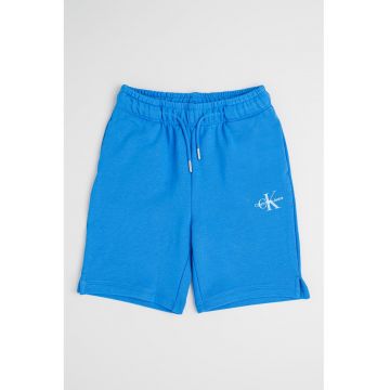 Pantaloni scurti de bumbac cu imprimeu logo discret