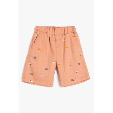 Pantaloni scurti de bumbac cu imprimeu
