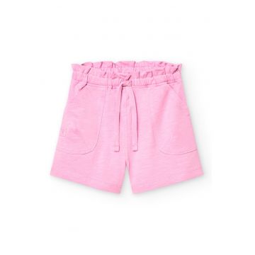 Pantaloni scurti de bumbac cu snur