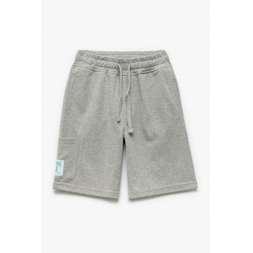 Pantaloni scurti de bumbac cu talie ajustabila