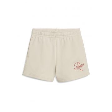 Pantaloni scurti din amestec de bumbac cu buzunare laterale