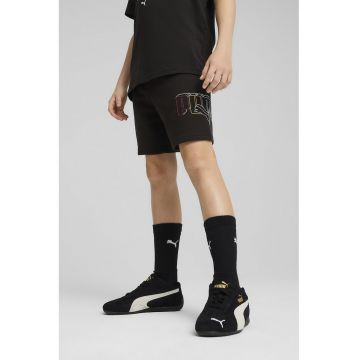 Pantaloni scurti din amestec de bumbac cu imprimeu logo