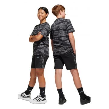 Pantaloni scurti din amestec de bumbac cu model camuflaj