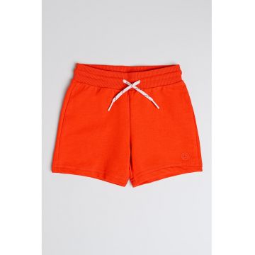 Pantaloni scurti din amestec de bumbac cu snur in talie