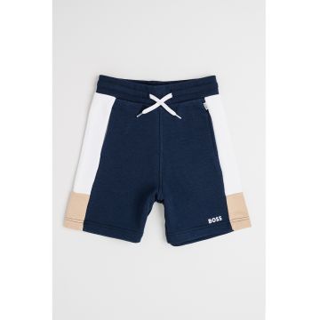 Pantaloni scurti din amestec de bumbac cu talie ajustabila