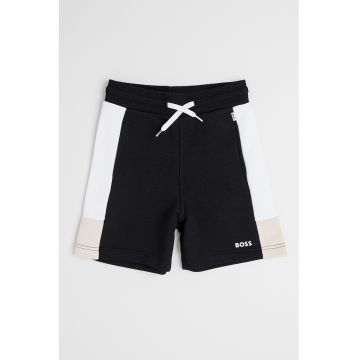 Pantaloni scurti din amestec de bumbac cu talie ajustabila