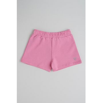 Pantaloni scurti din bumbac cu banda elastica in talie