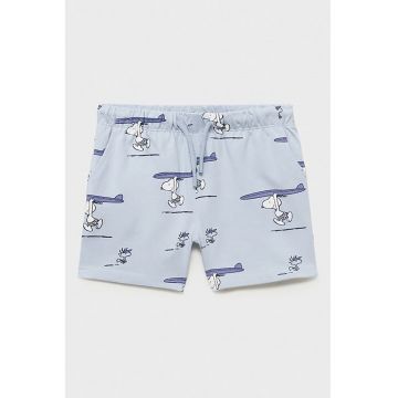 Pantaloni scurti din bumbac cu imprimeu desene animate