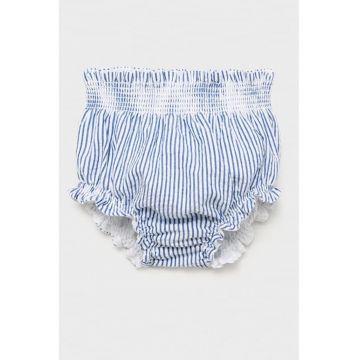 Pantaloni scurti din bumbac cu model in dungi