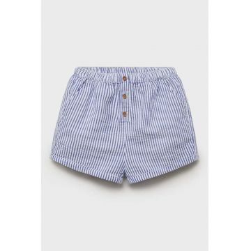 Pantaloni scurti din bumbac cu model in dungi