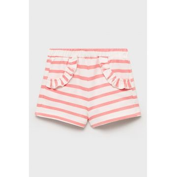 Pantaloni scurti din bumbac cu model in dungi