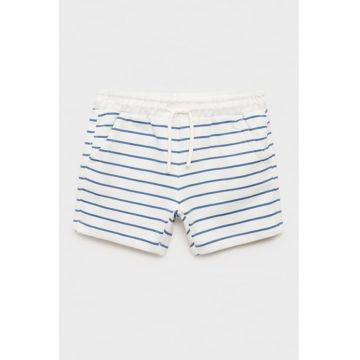 Pantaloni scurti din bumbac cu model in dungi