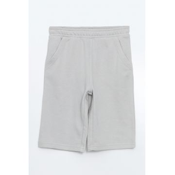 Pantaloni scurti din bumbac cu model uni