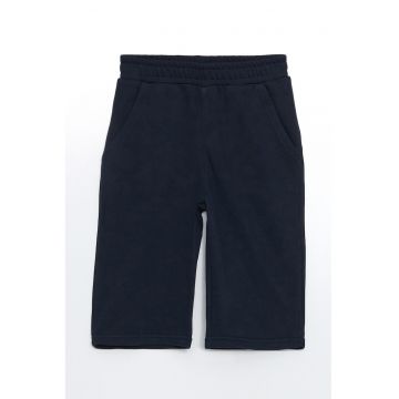 Pantaloni scurti din bumbac cu model uni