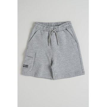 Pantaloni scurti din bumbac cu snur de ajustare