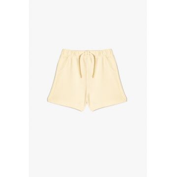 Pantaloni scurti din bumbac cu snururi de ajustare