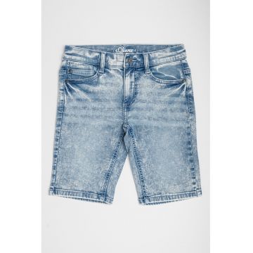 Pantaloni scurti din denim cu aspect decolorat