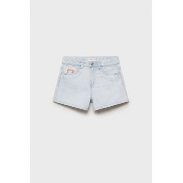 Pantaloni scurti din denim cu broderie