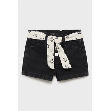 Pantaloni scurti din denim cu cordon