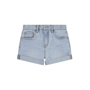 Pantaloni scurti din denim cu model cu 5 buzunare