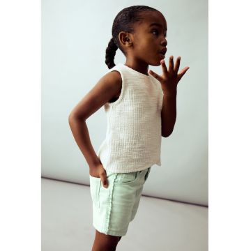 Pantaloni scurti din denim cu talie elastica
