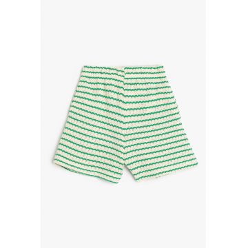 Pantaloni scurti striat cu dungi