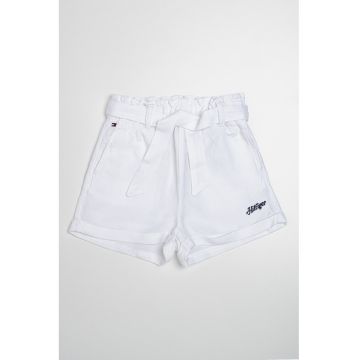 Pantaloni scurti uni cu cordon